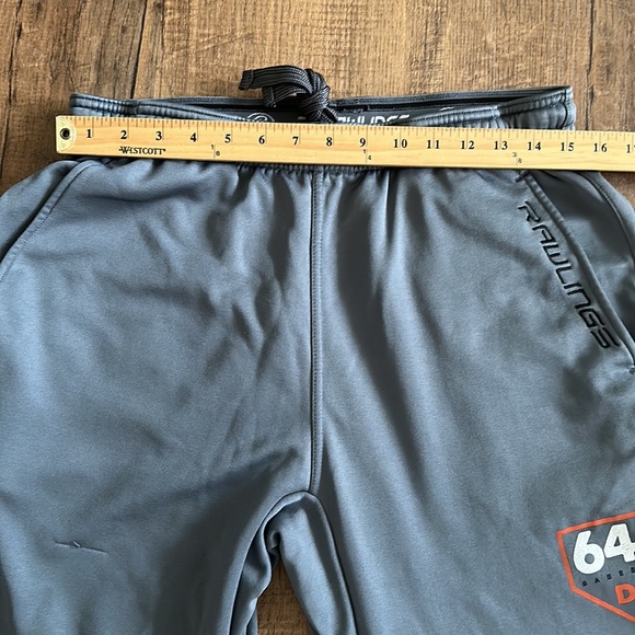 Rawlings Baseball Grey drawstring athletic pants men’s size Medium w/ pockets - Picture 11 of 14